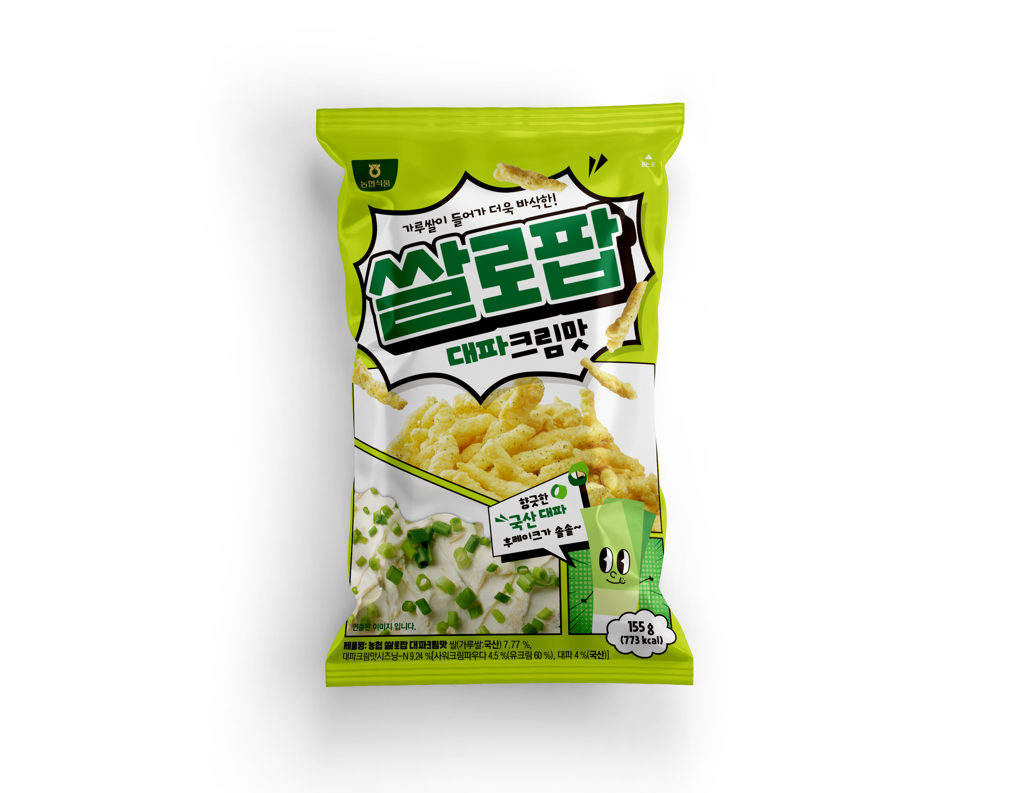 농협 쌀로팝 대파크림맛 155g